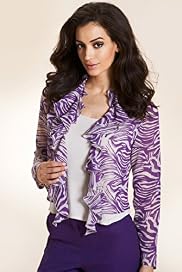 Per Una Zebra Print Kimono Blouse with Camisole