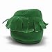 SAYOYO Baby Green Tassels Soft Sole Leather Infant Toddler Prewalker Shoes (6-12 Months, Green)