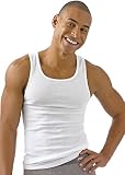Hanes Mens Classics A-Shirt P6, L-White