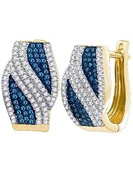 0.50CTW-DIA MICRO-PAVE HOOPS