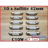10 x St�ck Soffitte 42mm 8 x LED c10w Xenon wei� Angebot Pkw Lkw kfz