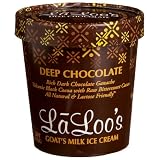 Laloo's Goat's Milk Ice Cream, Deep Chocolate, 16-Ounce Tubs (Pack of 4)