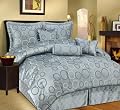 LCM Home Fashions Oceanside 7-Piece Queen Comforter Set
