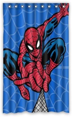 New Custom Spider-Man Window Curtains/drape/panels/treatment Polyester Fabric Office/Home/Bedroom Decor 52"x 84"