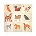 Nine Dogs by Sarah Battle 12 x 12  Canvas Art
