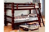 Twin/Twin Bunk Bed in Cherry Finish