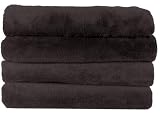 Sunbeam Royal Elegance Microplush Throw, Walnut