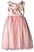 Laura Ashley London Girls' Brocade Bodice Tulle Party Dress