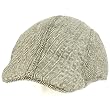 Men's Wool Blend Winter Duck Bill Ivy Cabby Driver Herringbone Hat Cap Black L/XL