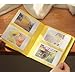 Woodmin Candy Color Fuji Instax Mini Book Album For instax mini7s 8 25 50s Film---Yellow