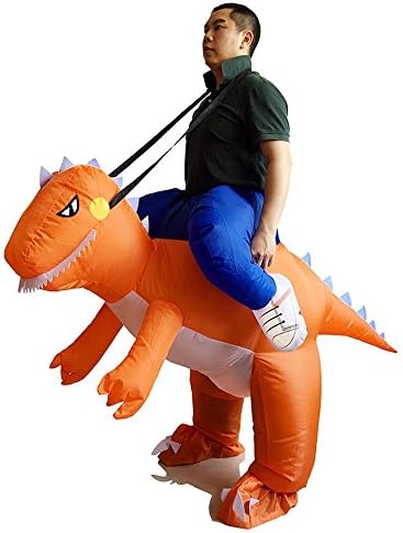 Airblown Inflatable Dinosaur Costumes for Adults Unisex Dino Rider Fancy Dress