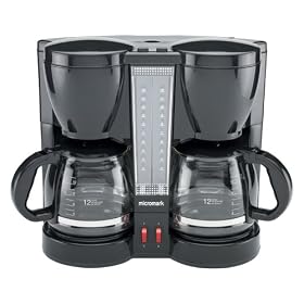 Micromark 2 x 1.8 Litre Dual Filter Coffee Maker