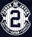 Derek Jeter #2 New York Yankees MLB Women's Gold Name & Number T-Shirt with Retirement Logo