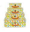Travel Case Set, 4 Nesting, Circus Collection, 13 3/4"x9"x4"