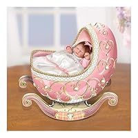 Sweet Slumber Lifelike Miniature Baby Doll In Peter Carl Faberge-Style Musical Cradle by Ashton Drake