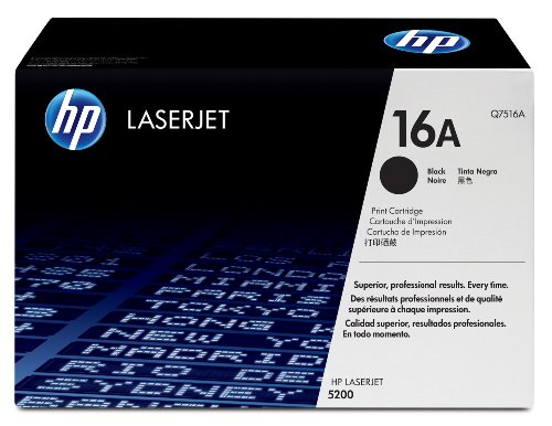 HP Hewlett Packard laserjet Q7516A 16A 5200 5200n 5200dn 5200dtn - laser cartridge - 1 x black