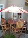 5pc OUtdoor Patio Bar Furniture Set - Eucalyptus