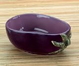 EGGPLANT DIPPING BOWL, SET OF 2, SS-1278