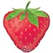 18 INCH MYLAR PARTY BALLOON STRAWBERRY SHAPE DECORATION