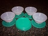 Tupperware ICE Cream Pudding Dessert Bowl SET New Rare