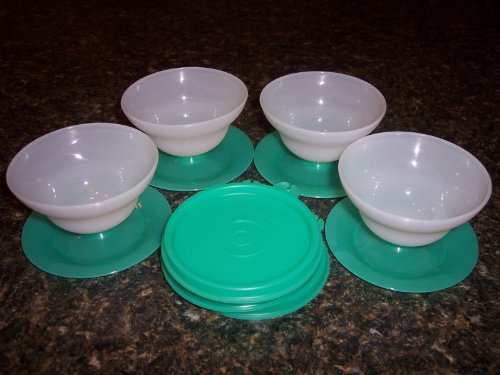 Tupperware ICE Cream Pudding Dessert Bowl SET New Rare
