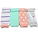 juDanzy 4-pack Organic baby & toddler leg warmers gift set for boys & girls (One Size (12 pounds to 10 years), Classy Girl)
