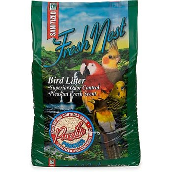 Green Pet Fresh Nest with the PureLite Process Bird Litter