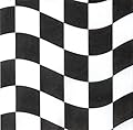 Creative Converting 18 Count Beverage Napkins, Black and White Check