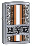 Zippo Harley-Davidson Tilted Emblem Lighter (Black, 5 1/2 x 3 1/2 cm)