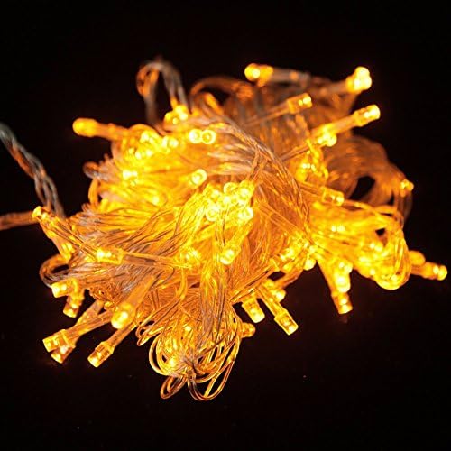 LIEYANG Yellow 33FT/10M 100 LED Fairy String Light for Party Christmas Holiday Wedding