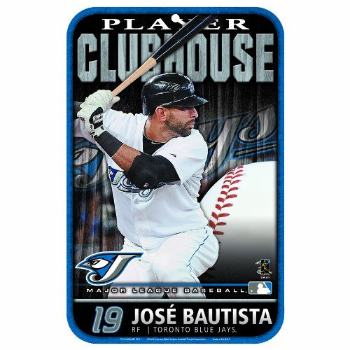 MLB Toronto Blue Jays Jose Bautista 11-by-17-Inch Locker Room Sign