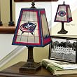 Columbus Blue Jackets Memory Company Art Glass Table Lamp NHL Hockey Fan Shop Sports Team Merchandise