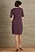 Fair Indigo Organic Fair Trade Split Neck Dress
