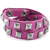 Rebecca Minkoff Double Wrap Pyramid Stud Pink