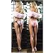 Search : Mesh Re Filled Hearts String Side Bikini