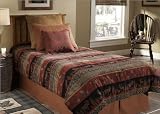 3 pc Twin Size Bedding Bed in a Bag Comforter Set - Southern Textiles Elk River Cozy Kids Ensemble
