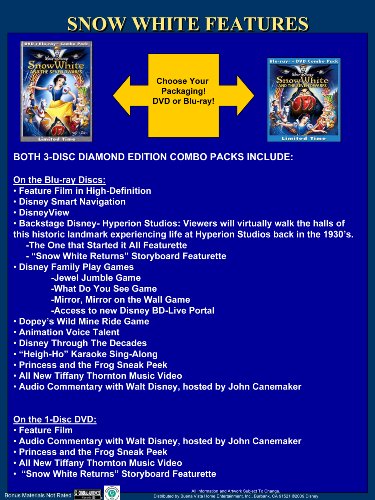 Snow White and the Seven Dwarfs (Two-Disc Blu-ray/DVD Combo + BD Live w/ Blu-ray packaging) image