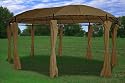 11'x17' Deluxe Steel Frame Gazebo with Sidewal