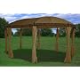 11'x17' Deluxe Steel Frame Gazebo with Sidewal