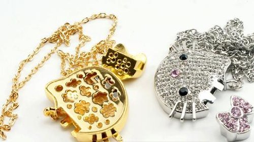 Drive  Necklace Kitty Flash Memory Jewelry For Girls  