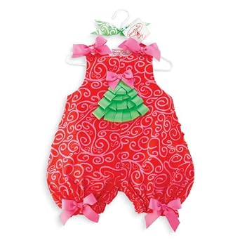 Christmas Tree Whimsical Bubble Baby Jumper