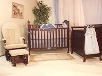 Jeanie Crib Glider Chair And Grace 3 Drawer Changer Set