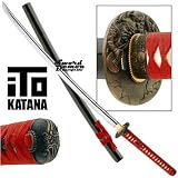ITO Katana Handmade Sword Model 406 Red Tempest Boxed