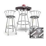 IMAGE OF Chrome Bar Table & 2 Chrome 29