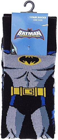 Branded Socks Mens Multicolour Batman Cape One Pair Socks Superhero Character One Size