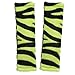 OxGord Zebra Steering Wheel Cover, Lime Green & Black