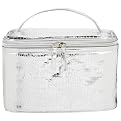Contents Pretty In Pink Train Case - Silver