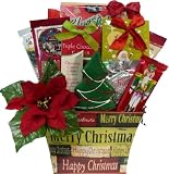 Very Merry Christmas Gift Basket of Holiday Snacks and Treats
