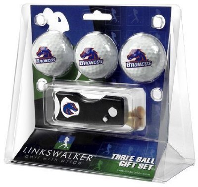 Boise State Broncos 3 Golf Ball Gift Pack W/ Spring Action Tool - Ncaa College Athletics