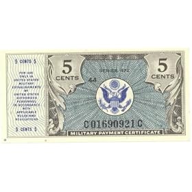 Military Payment Certificate ND (1948) 5 Cents Series 472, Pick M15